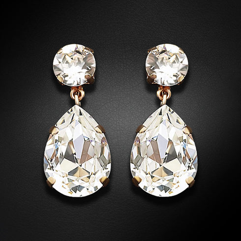 Auskarai "Kristalo Lašas IV" su Swarovski™ kristalais